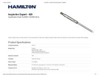 Thumbnail of document Data Sheet - Incyte Arc